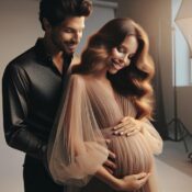 25 Stunning Studio Poses for Your Couple Maternity Photoshoot